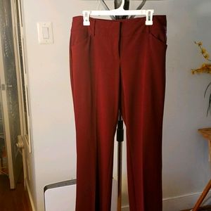New York & Co Burgundy Slacks sz 12